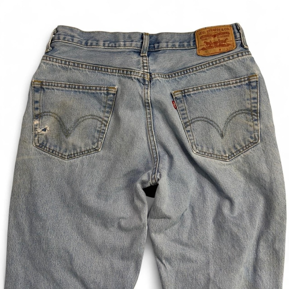 Levi's 550 Relaxed Fit Jeans Mens W34 L30 Light Wash Blue Vintage Workwear Denim